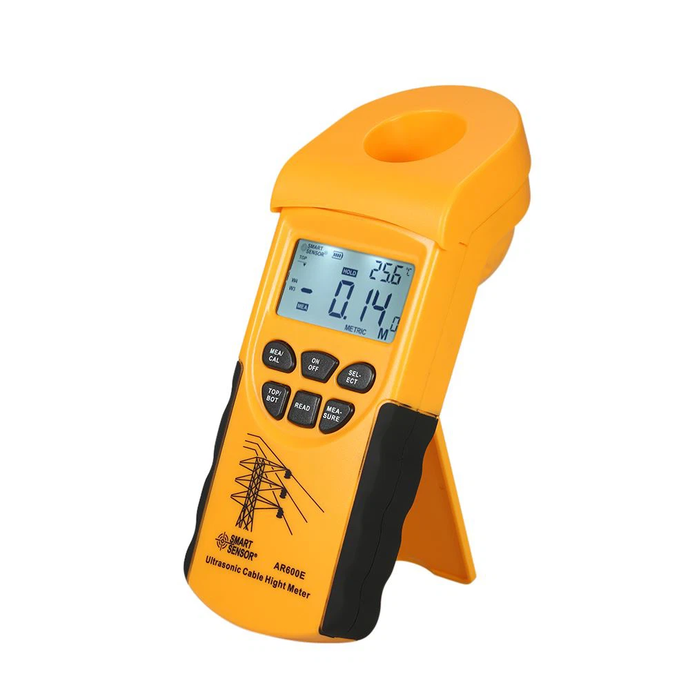 Vlastnosti produktu ultrazvukového merača výšky káblov 6 káblov Meranie LCD d...