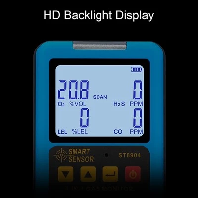 Professional 4 in 1 Multifunctional Gas Detector