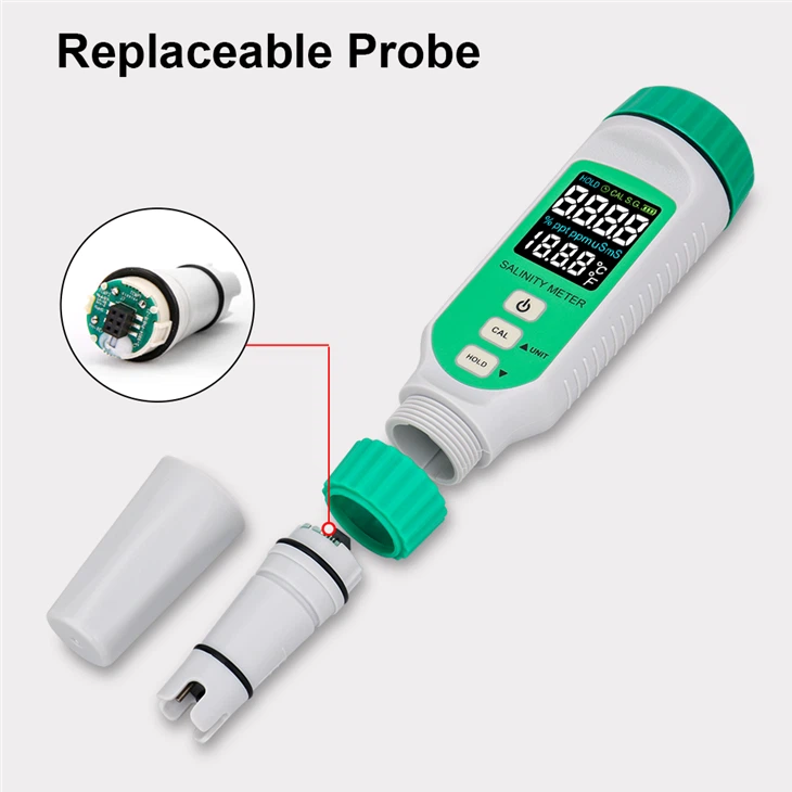 Rechargeable Color LCD Digital Salinity Meter suppliers
